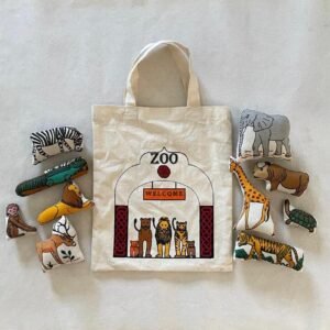 Zoo Family Bag with soft toys